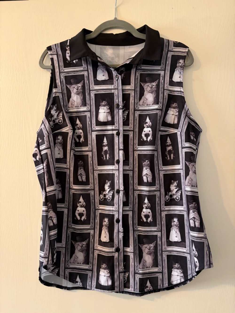 BlackMilk fun cat print blouse